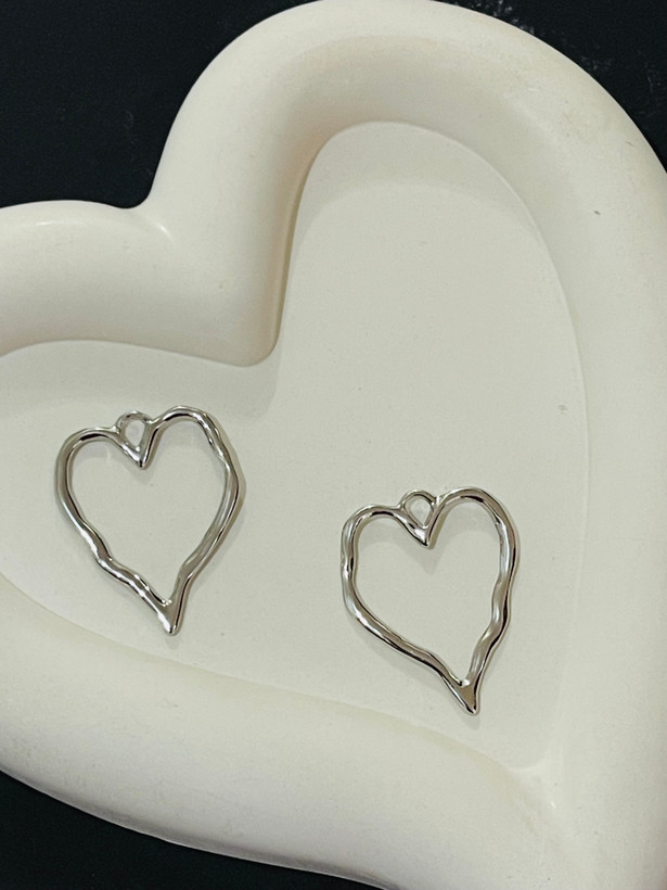 طرح قلب کد0801نقره ای